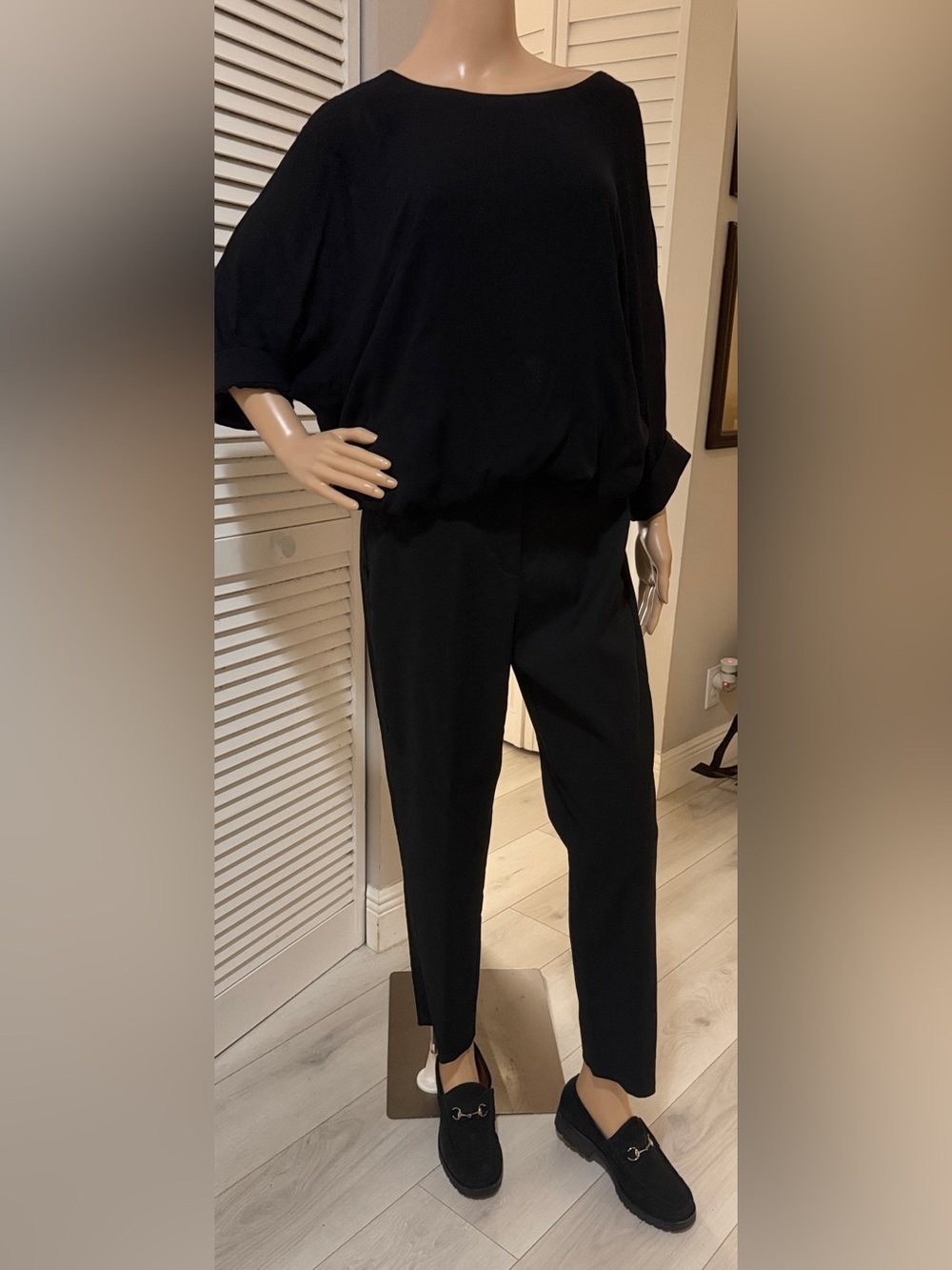 Gerard Darel Paris Black Tailored Pants | EU 42 / US 10 | Cotton Stretch | NWOT